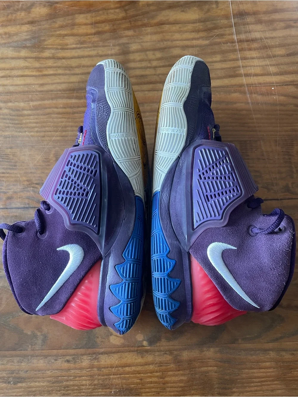 Nike Kyrie Kids' Purple Basketball Shoes with Strap 7Y unique athletic casual
